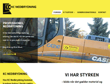 Tablet Screenshot of kc-nedbrydning.dk